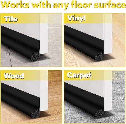 Door Draft Blocker Guard Soundproof Dust Proof Seal Strip for Door Window - 第 8/8 張圖片