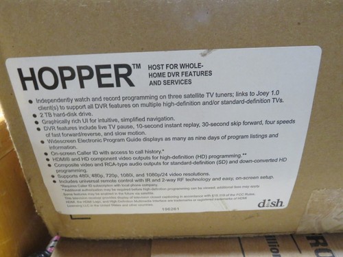 Dish Network Hopper 1 Whole-Home HD DVR - Picture 3 of 3