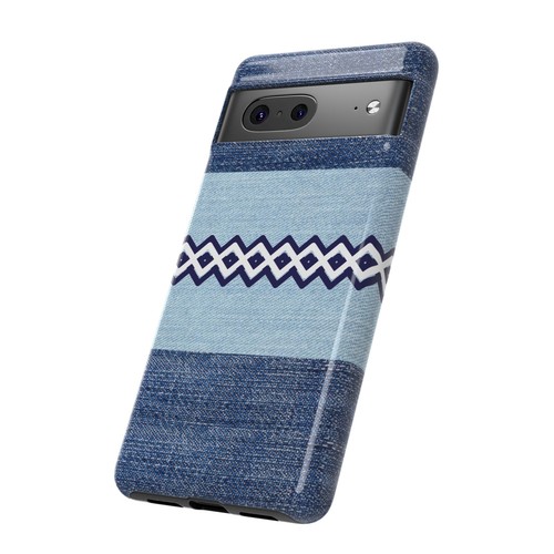 Blue Jean Print Diamonds Tough Phone Case for Iphone, Samsung Galaxy, Goog Pixel - Picture 159 of 285