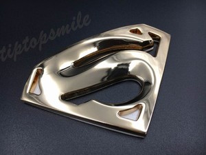 Metal Chrome Superman Logo Badge Trunk Emblem Decal Sticker Car Motorcycle Tank
