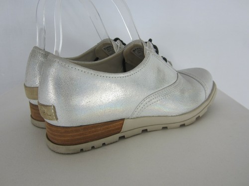 SOREL Major Oxfords Womens 7 M Gray Sea Salt Cloud Leather EU 38 NL2231-125 - Picture 7 of 11