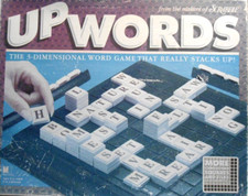 UPWORDS 3-Dimensional Word Game Vintage 1988 Milton Bradley, Age 10+ - Complete