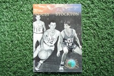 John Stockton & Bob Cousy 1996 Topps Stars Imagine #I-14