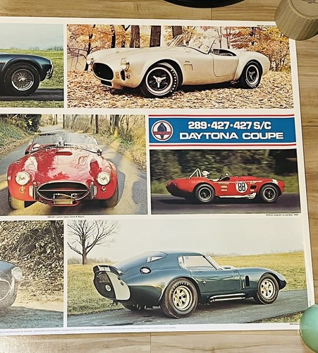 "Póster de cupé Cobra Daytona The Now and Forever Cobra excelente 36""x24""" - Imagen 3 de 3