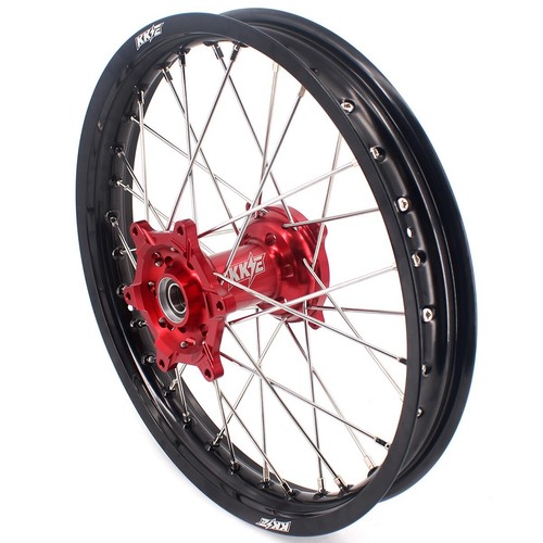 Llanta KKE 21/18"" apta para Honda CRF250R 2004-2013 CRF450R 2002-2012 CNC buje rojo - Imagen 10 de 12