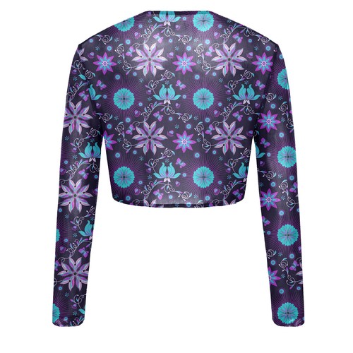 Girl Beachwear Fitness Shirt Workout Top Snorkeling Slim Fit Surfing Swimwear - Picture 57 of 70