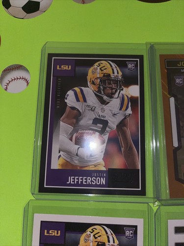 Jordan Addison 2023 Score Football Orange Lava # /565 | Justin Jefferson ⚫️ RC - Picture 3 of 19