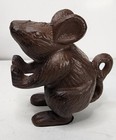 Heavy Mouse Cast Iron Doorstop- 5" x 2.3" Excellent