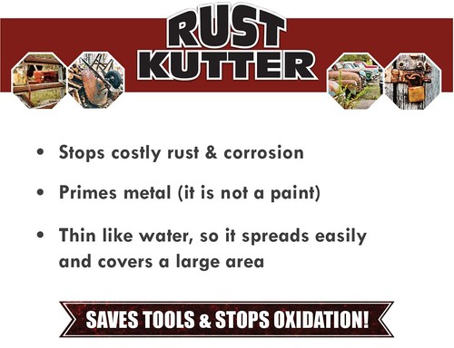 Rust Kutter Gallon Stops Rust and Converts Rust Spots to Leave a Primed Surface - Picture 2 of 8