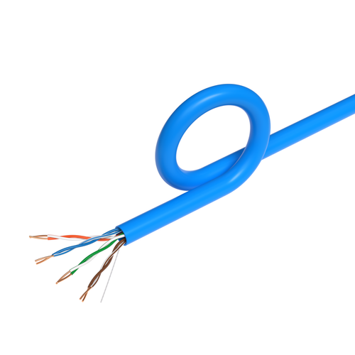 Cable de red Ethernet UTP CAT5e de 500 pies 24 AWG LAN RJ45 sólido a granel azul - Imagen 9 de 12