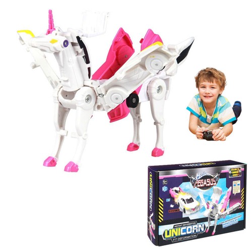 Inertial Sliding Car Transforms Into Unicorn Toy Plastic Impact Deformed AU - Picture 18 of 23