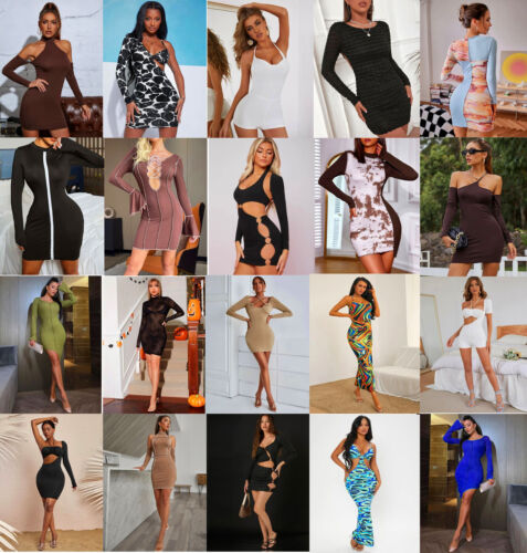 Lot 20 Womens Wholesale Sexy Cocktail Summer Club wear Tops Dresses S M L XL - Picture 3 of 12