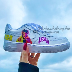 juice wrld custom shoes air force 1