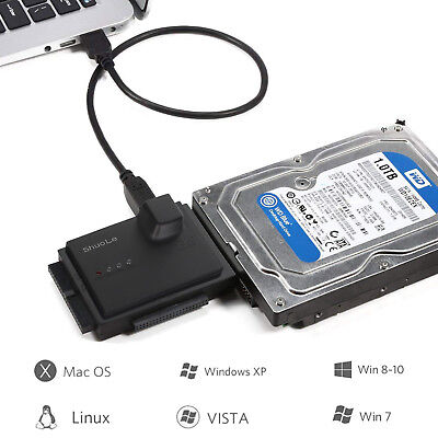 USB 3.0 to SSD//SATA//IDE Adapter Case for 2.5//3.5//5.25/'/' Hard Drive 5Gps Toolfree