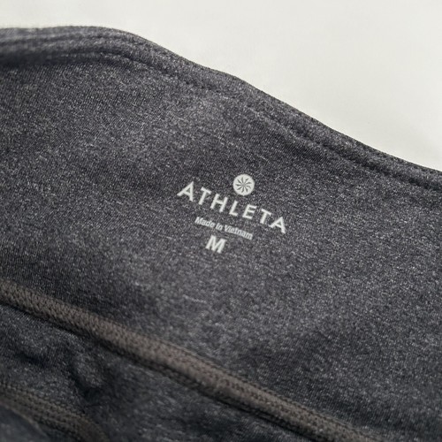 Leggings Athleta Mujer Talla M Gris Largo Completo Pierna Suelta - Imagen 3 de 4