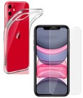 For APPLE IPHONE 11 CLEAR CASE + TEMPERED GLASS SCREEN PROTECTOR SHOCKPROOF I11