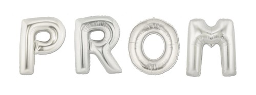 16" 40" Silver Gold Mylar Letter Balloons PROM Party Balloon Alphabet Decoration - Picture 12 of 16