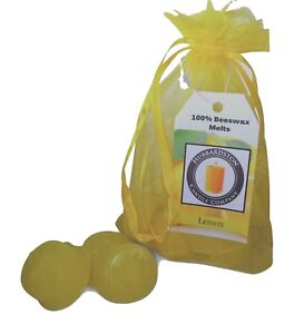 12 Piece Sandalwood Scented Beeswax Melts Hand Poured by Hubbardston Candle Company