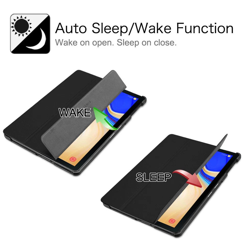 For Samsung Galaxy Tab S4 10.5 inch 2018 Tablet Case Cover Stand w/ S Pen Holder - Image 3 of 4