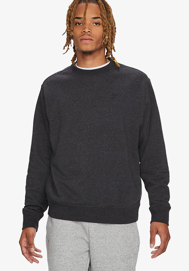 Nike Menu0026#039;s Genuine Black Long Sleeve Sweatshirt Activewear Sportswear  Top Jumper | eBay