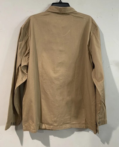 POLO Ralph Lauren Men’s Twill Utility Overshirt Chore Jacket Tan Beige Sz XL NWT - Picture 3 of 9