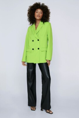 Oversized Blazer New Look Green Blazer New Womens Lime