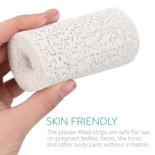 Plaster Cloth Rolls L Pack of 6 - Gauze Bandages for Body Casts Plaster of Pa... - Picture 6 of 8