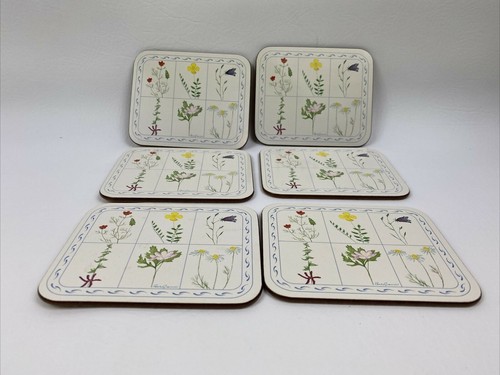 Juego de seis cajas de flores Jason Coasters Cottage Core hechas en Nueva Zelanda - Imagen 8 de 9