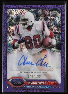 Irving Fryar 2023 Topps Composite Chrome Purple Speckle Refractor Auto /199