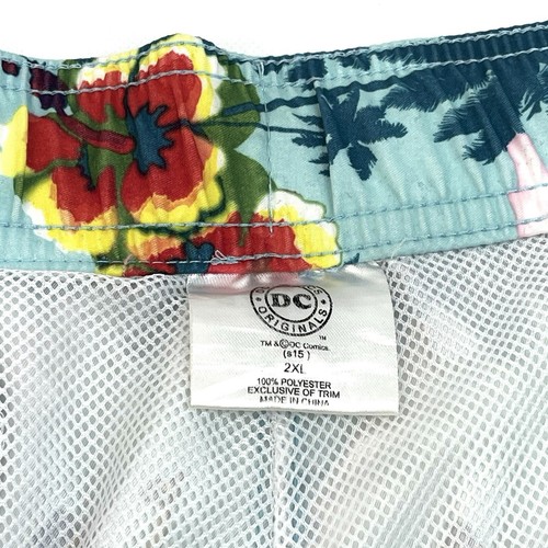 Dc Comics Batman and Robin Hawaiian Bermuda Swimming Shorts Men's Size XL - Picture 8 of 14
