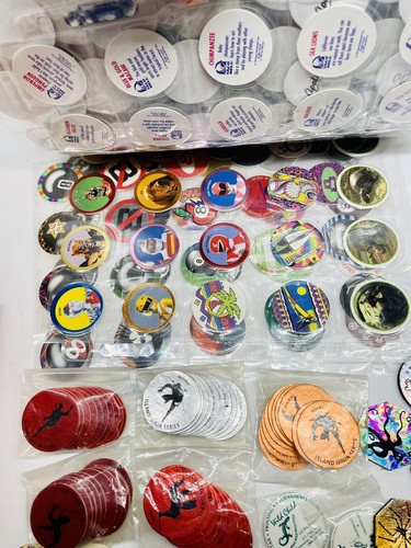 666 Vintage 90's POGS Lot Slammers Power Rangers Disney Coca Cola Sports 8 Ball+ - Picture 7 of 12