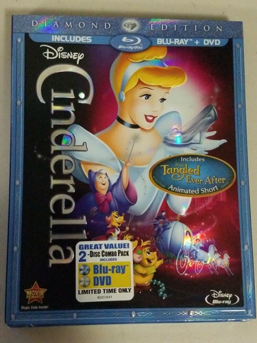 Cinderella (Blu-ray/DVD, 2012, 2-Disc Set, Diamond Edition) - Picture 1 of 2
