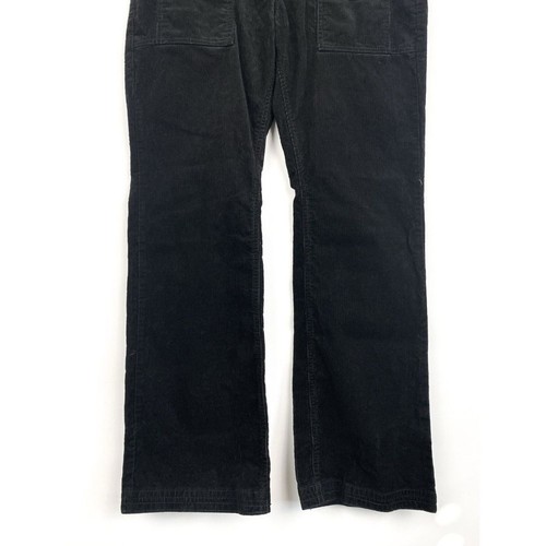 BDG Urban Outfitters Lucille Corduroy Cargo Straight Pants Y2K Grunge Black - 10 - Picture 5 of 11