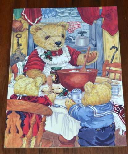 Christmas Greeting Cards 10 BEAR NECESSITIES Vtg TEDDY BEAR by MARIAN HEATH USA - Picture 1 of 5