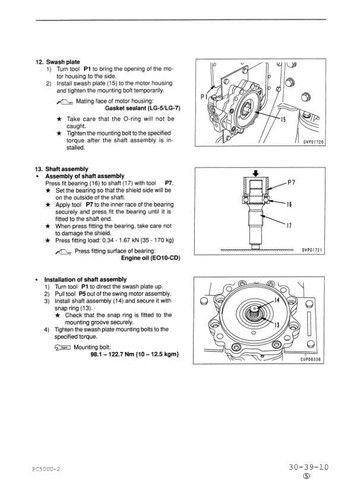Manual de servicio de excavadora hidráulica Komatsu PC50UU-2 - Imagen 16 de 24