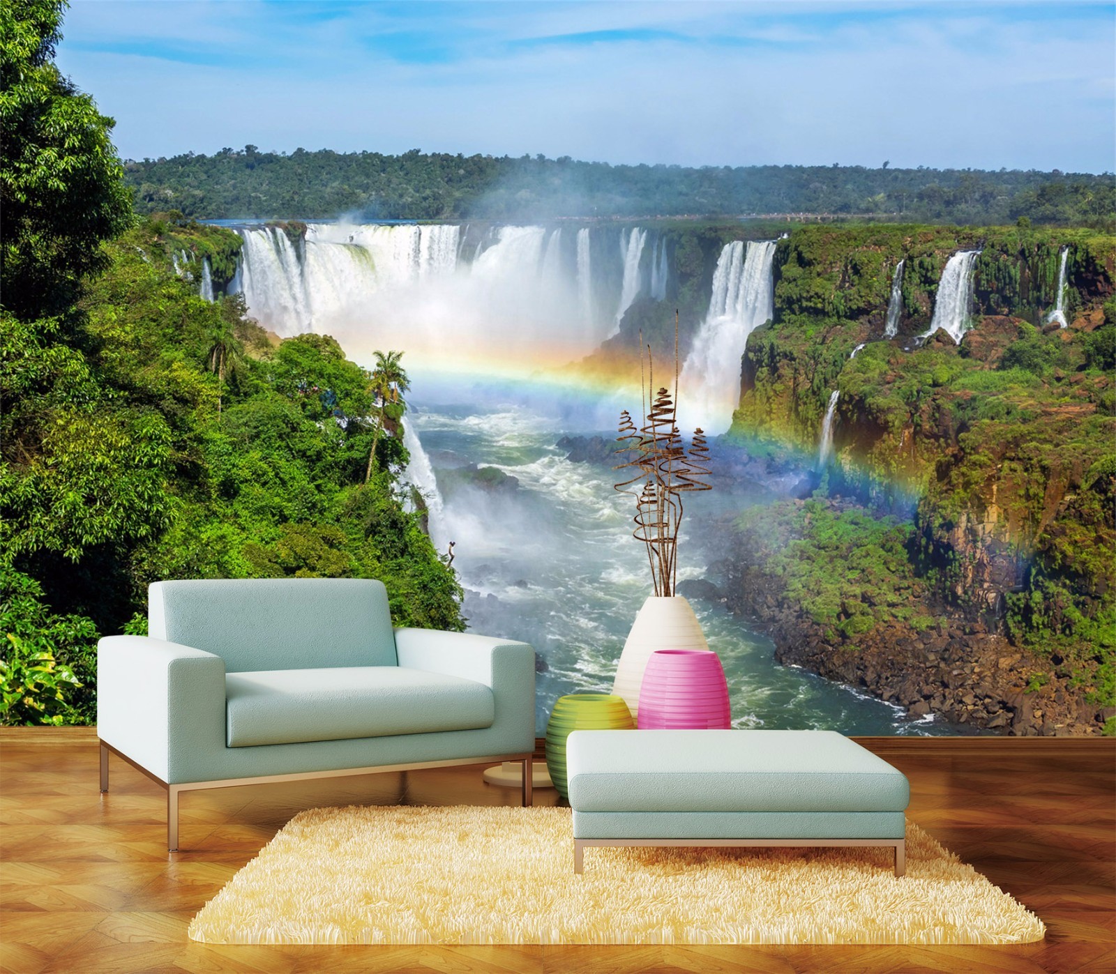 3D Rainbow, waterfall 3243 Wall Paper Print Wall Decal Deco Indoor Wall Murals 3D Rainbow, waterfall 3243 Wall Paper Print Wall Decal Deco Indoor Wall Murals