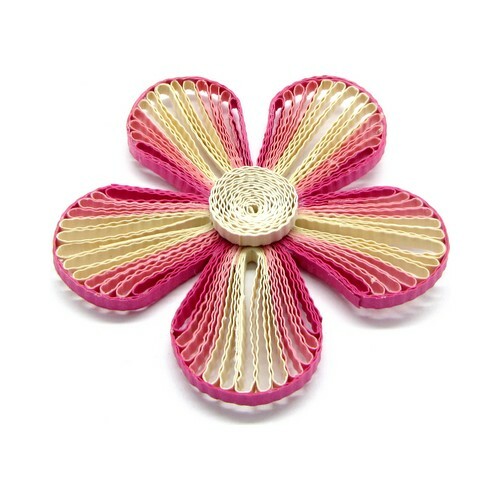 1 Fleur en papier Quilling Fait main _ CHOIX COULEUR _ Scrap carterie embellis - Picture 3 of 7