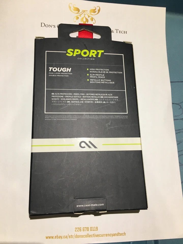 GENUINA CaseMate Samsung Galaxy S5 Resistente Doble Capa Funda Negra | CM030877 Foto 2 de 2