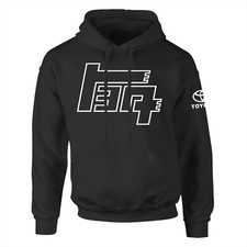 TEQ Toyota, Outline, Corolla, Land Cruiser, Celica, Supra, TRD JDM Black Hoodie