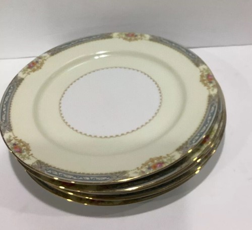 "Juego de 5 platos de cena vintage ROSA CHINA ocupado Japón 10"" crema floral rosa" - Imagen 3 de 7
