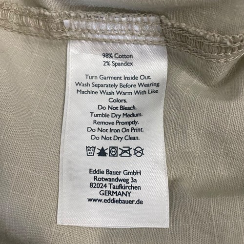 Eddie Bauer Adventurer Stretch Ripstop Jogger Pants Beige Women's Size 10 New - Picture 12 of 13