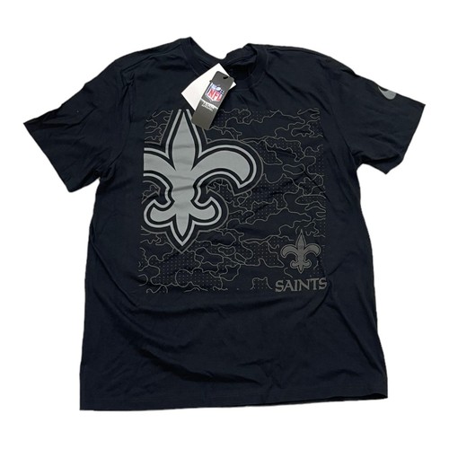 Nike Mens NFL New Orleans Saints Black Tee Shirt Size Large - Bild 1 von 3