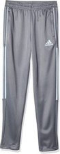 Adidas Kid's Tiro Track Pants Light Grey/White Size Medium GT6881