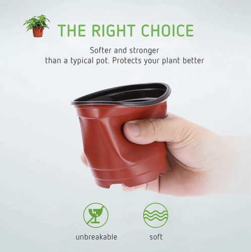 AU STOCK 20/50/100PCS SOFT PLASTIC PLANT POTS NURSERY SEEDLINGS CONTAINER 012 - Bild 2 von 19