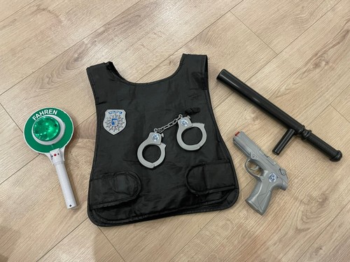 Polizist Karnaval Kostüm Fasching Gr. 92-122 - Bild 2 von 4