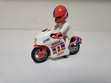 Playmobil 3303 Boy In Sport Motorcycle Racing, Vintage 1991, No Box