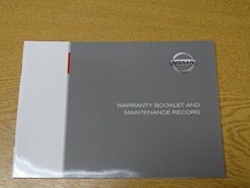 GENUINE NISSAN SERVICE HISTORY BOOK FOR PETROL AND DIESEL DATA PAGE REMOVED