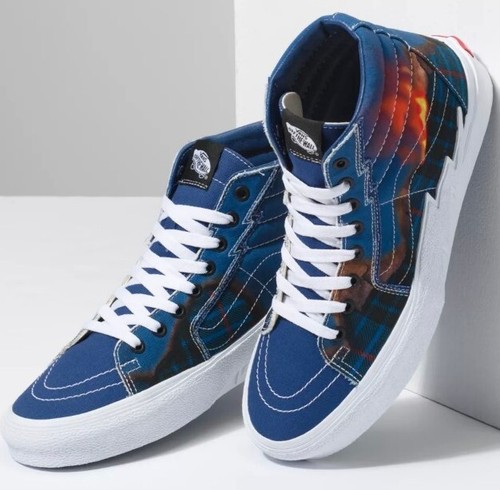 Vans Sk8 Hi Bolt Big Reveal Classics Navy Shoes Women's 5.5 Men's 4 - Picture 3 of 3