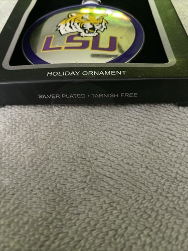 LSU Tigers Holiday Ornament 3" versilbert - Bild 3 von 4
