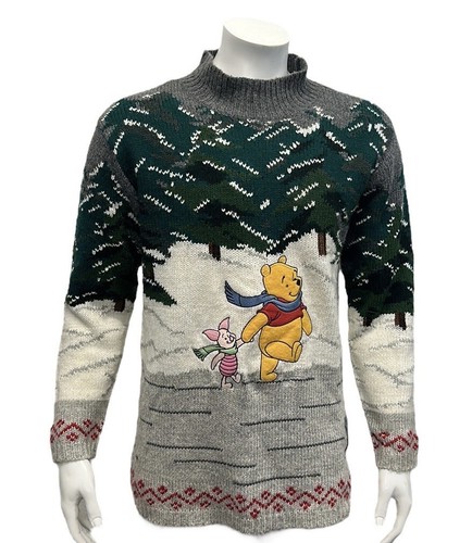 Suéter Vintage The Disney Store Winnie The Pooh Snowy Days Mezcla Lana Talla MD - Imagen 7 de 15